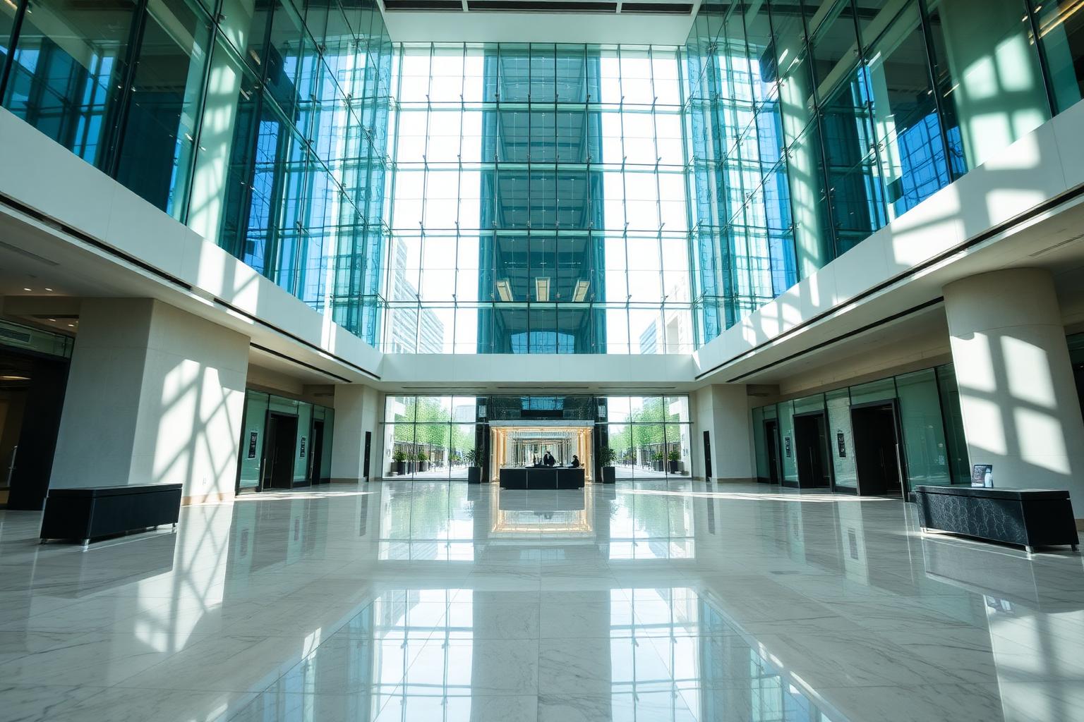 Executive atrium of a global advisory firm