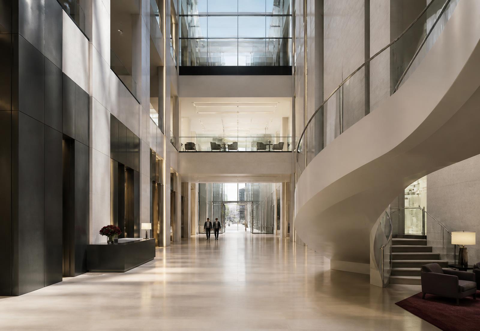 Executive atrium of a global advisory firm