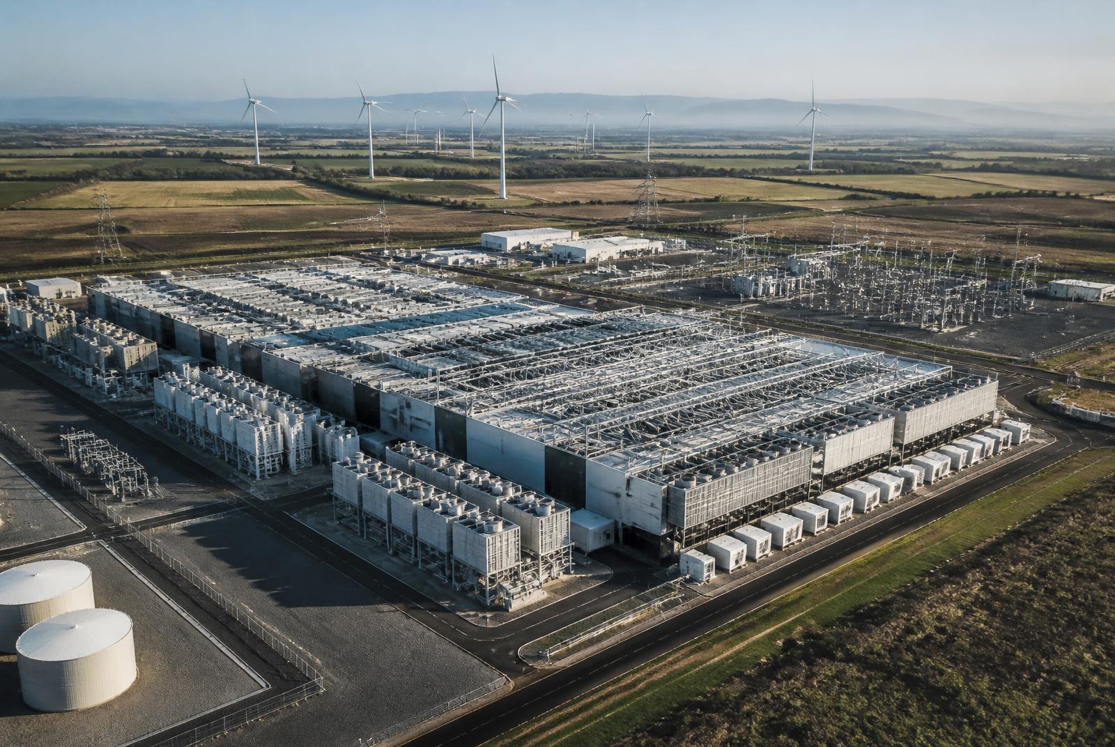 AI-ready data centre campus integrated with power and renewable energy infrastructure